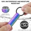 Small Pill Case Keychain Portable Pill Container Waterproof Titanium Pocket