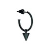 Liebeskind Berlin Creole Earrings, Stainless Steel, black