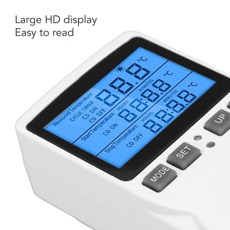 Controlador de Temperatura, -40 a 120 ℃ Sonda Impermeable Pantalla