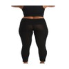 InstantFigure Power Plus Size Mesh Hi-Waist Leggings 180PL028C Black /