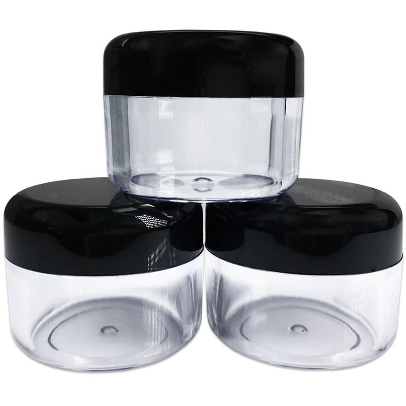 Beauticom 12 Pieces 30 Gram 30 ML Empty Clear Round