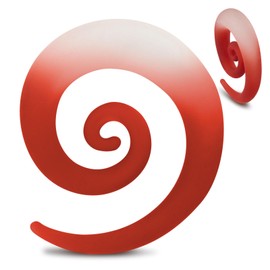 YOFANST 2pcs Pink Glass Frosted Gradient Tapers Multi-Colors Snail Ear Expansion Spiral Plugs Piercing Ear Gauges Flesh Tunnel 1/2'' 12MM