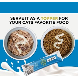 Fussie Cat Premium Tuna with Small Anchovies in Goat Milk Puree, lickable cat