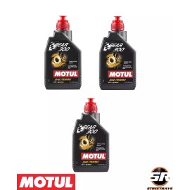 Motul 1L Transmission Diff GEAR 300 75W90 Full Synthetic Ester Oil 105777 x3