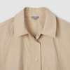 JAJU [JAJU] Women's Cotton Collar Short-Sleeve Shirt_Beige