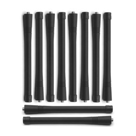 NEWASHAN 10 X VHF Whip Antenna Aerial Replacement for Motorola Radio CP040 CP185 CP200 CP200D EP450 HT750 HT1250 PR400 Walkie Talkie 136-174MHz 6 inch (15cm)