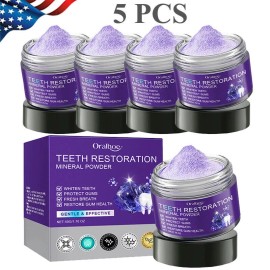 Unbranded Dental Restoration Mineral Powder, Mineral Tooth Powder, Teeth Whitening HOT US~ - 5 PCS (Tooth Powder)