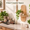 Boho Wooden Wall Shelf for Display & Storage – Single