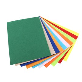 10 Pcs Craft Felt Sheets,8x12 Inch (20x30 cm) Mixed Colors Non-Woven Fabric Felt Sheet for DIY Craft Sewing