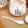 Darthome Christmas Tree Sugar Pot With Lid And Spoon Xmas
