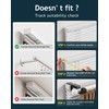 No Drill Curtain Rod Bracket Attachment for Outside Mounted Blinds,