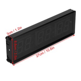Temporizador de Intervalo LED, Temporizador de Reloj de Gimnasio, Cronómetro de Cuenta Regresiva/Ascendente de Entrenamiento para Gimnasio Al Aire Libre, Ejercicio Físico, 10.6 "x 3.5"