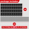 Dunzy 80 Pack 304 Stainless Steel Start Clips Universal Decking