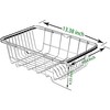 JINGWAYS Stainless Steel Dish Rack,Expandable Deep & Large Dish Drying