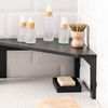 Navaris Bamboo Corner Shelf Unit - Free-Standing Corner Shelf Organizer