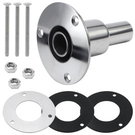 GOIYZTTR Through Hull Exhaust Skin Adjustment 24 mm Stainless Steel Ship Exhaust Diesel Heating Exhaust Passage Pipe for Car, Truck, Boat, with Accessories, Straight