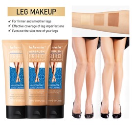 Leg Makeup Waterproof No Transfer, Leg Vein and Body Cover up Makeup for Tattoo Cover Up/Black Skin, Long Last Body Foundation 4 fl oz (Medium Golw)