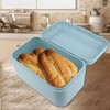 Buachois Large Bread Box,Iron Bread Box with Lid,Metal Bread Storage