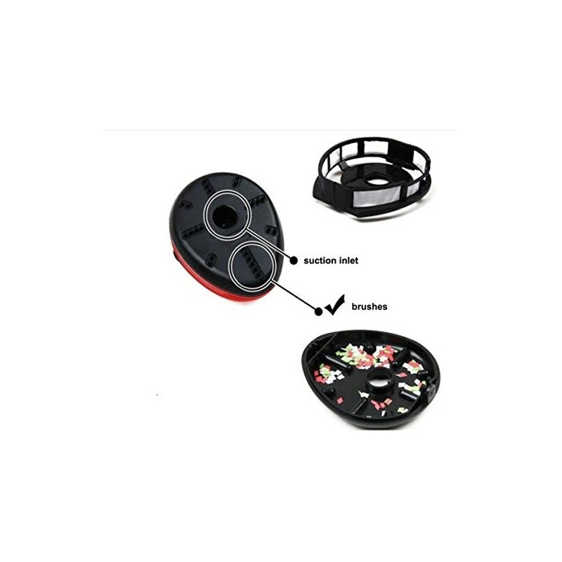 Honbay Cute Ladybug Mini Vacuum Cleaner Red Black For Tabletop