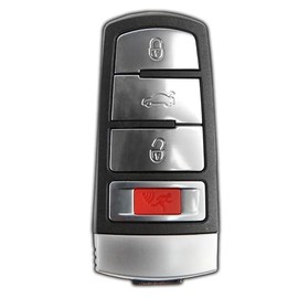 KeylessOption Keyless Entry Remote Smart Car Key Fob for 2009-2015 Volkswagen CC 2006-2013 VW Passat NBG009066T