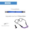 UPIONIC Adjustable Kids Glasses Strap, 5Pcs No Tail Spectacle Straps,