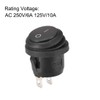 sourcing map Boat Rocker Switch Round Waterproof Toggle Switch ON/OFF