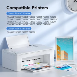 PGI-580 CLI-581XXL Printer Cartridges Compatible with Canon 580 581 Cartridges Multipack for Canon Pima TS9550 TS8352 TS8350 TS6350 TS705 TR8550 TS6150 TR7550 TS6250 TS8251 (P) GGBKK/C/M Y/BK,5 Pack)