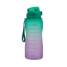 Sips & Gulps Water Bottle, 2000 ml, BPA and Phthalate Free, Removable Straw, Material PET - Teal