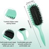 Hair Styling Set, 4-Piece Professional Brush and Comb Kit, Mint