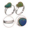Beavorty 2Pcs Mood Temperature Ring Color Changing Open Ring for