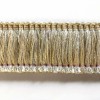 Plankroad Beige & Gold High Quality Decorative Brush Fringe Trim