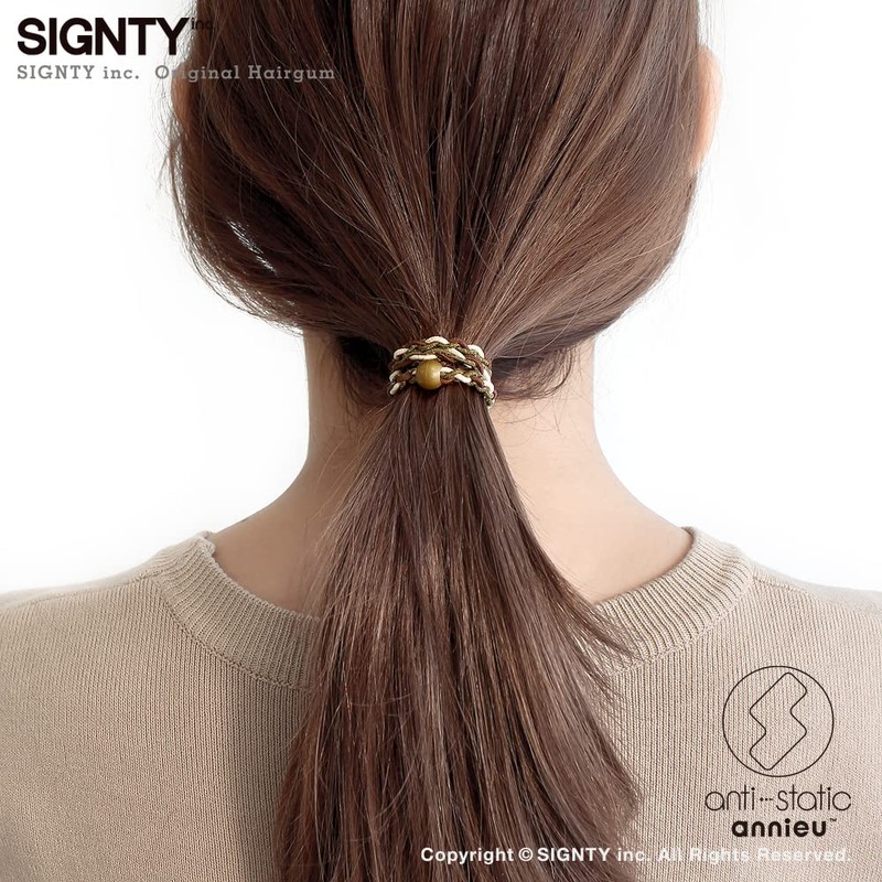 annieu Anti-static Static Reducing Hair Elastic Hair Accessories/Bracelet/Annu [Hairdresser Designed]