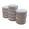 26 White and Light Blue Crokinole Discs - Full Set
