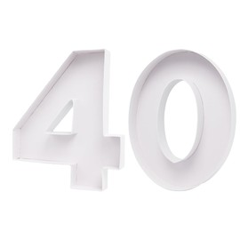 12" Fillable Cardboard Number Shaped Gift Grazing Charcuterie Board Paper Container (40)