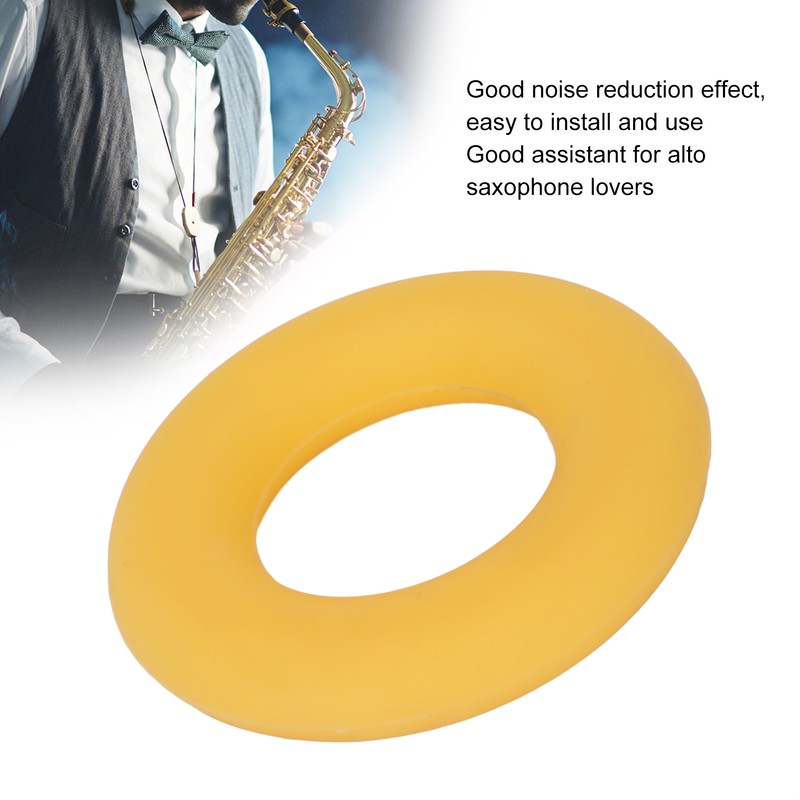 Saxophone Mute Alto Sax Tone Filter Silicone Bell Protective Ring