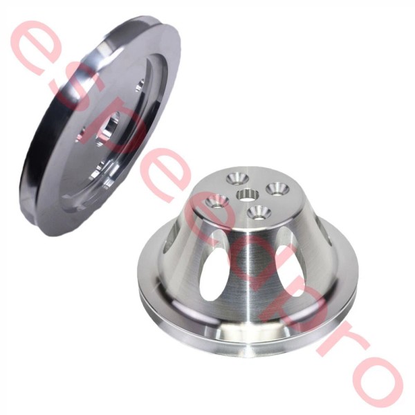 espeedpro21 Billet Aluminum SWP Pulley Set Chevy Small Block 1