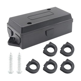 Sarini Trailer Wiring Box, 7-Way Waterproof Durable Trailer Wire Connector Box, With Secure Cable Protection for Electrical Power Distribution