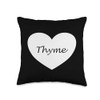 Thyme Heart Apparel - Unique Thyme Lover Design Throw Pillow
