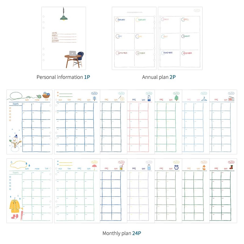 Monolike A5 Haudinary Days Diary Set Sweet Home - Ordinary