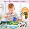 Reusable Sticker Books for Toddler 2-4 Years,67pcs Animals 3D Jelly