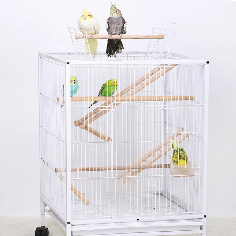 2pcs Birdie Basics Wooden Ladder for Bird Cage Climbing Ladder