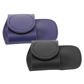 CIYODO 2 pcs Stethoscope Holder Clip Portable Leather Stethoscope Case for Doctors Nurses Lightweight and Convenient Storage Black Blue