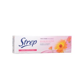 Strep - Crema Depilatoria Viso & Bikini, Azione Extra Delicata, Protettiva E Idratante - 75 ml - [Confezione da 6]