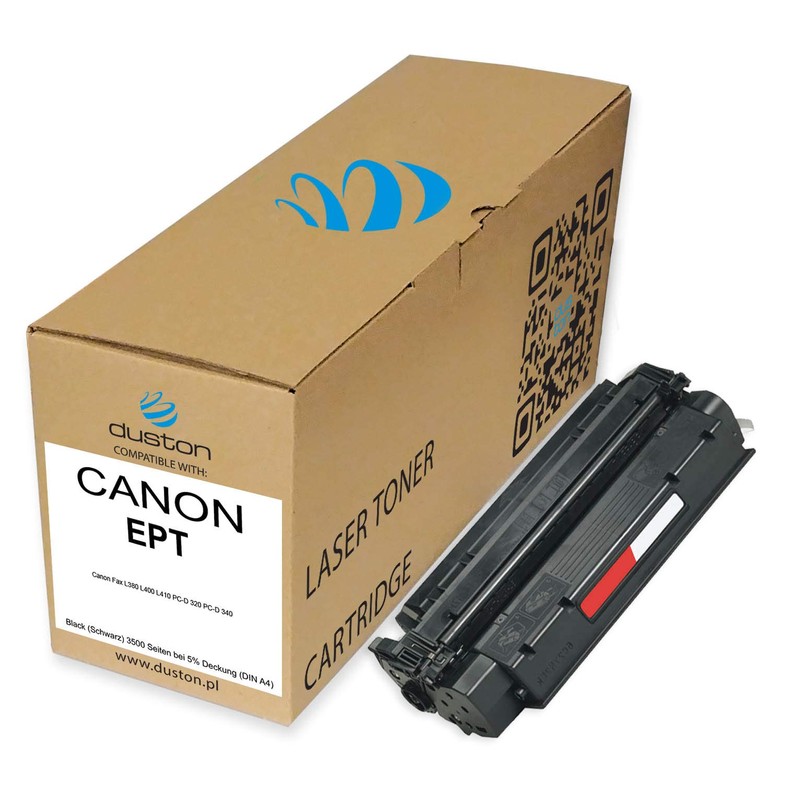 duston EPT, 7833A002 Black Toner Compatible with Canon Fax L380