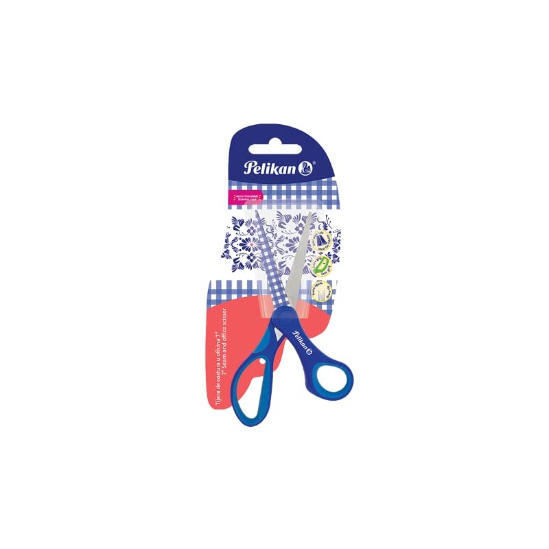 Tijera de Costura u Oficina Modelo Fancy 7" Marca Pelikan.