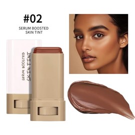 Gecomo Base Maquillaje Barra Beauty Balm Serum Boosted Skin Tint Color Sólido Hidratante Contorno Facial Mujer Acabado Natural