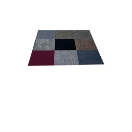 Generic Carpet Tile 24""x24"" 12 pcs Assorted Colors Peel and Stick Adhesive Tile