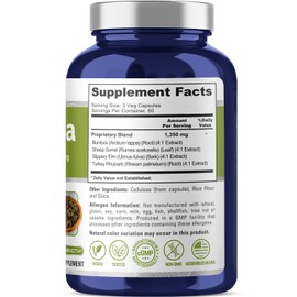 NusaPure NusaPure Essiac Tea 1350 mg 180 Veggie Caps (Vegetarian, Non-GMO)