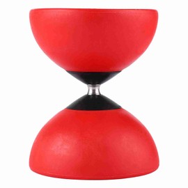 Triple Bearing Diabolo Set Chinese Yoyo with Coloured Diablolo Sticks (red)