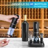 Moocoo Electric Wine Opener with Charging Base, Cordless Electric Wine